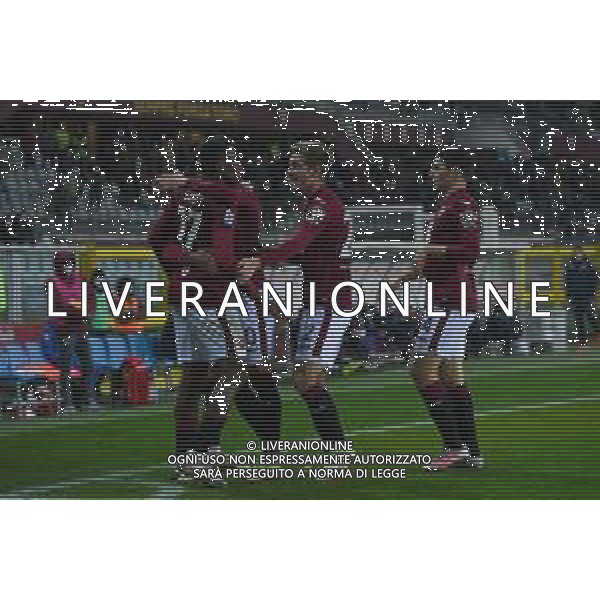 Torino 10.1.2022 Stadio Olimpico Grande Torino ©Alessandro Falzone/Agenzia Aldo Liverani Torino vs Fiorentina Serie A Tim 2021/2022 Nella foto : Esultanza gol di Wilfried Singo ©TVAF Falzone/AGENZIA ALDO LIVERANI SAS