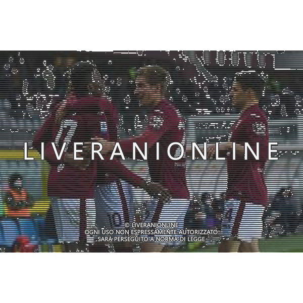Torino 10.1.2022 Stadio Olimpico Grande Torino ©Alessandro Falzone/Agenzia Aldo Liverani Torino vs Fiorentina Serie A Tim 2021/2022 Nella foto : Esultanza gol di Wilfried Singo ©TVAF Falzone/AGENZIA ALDO LIVERANI SAS