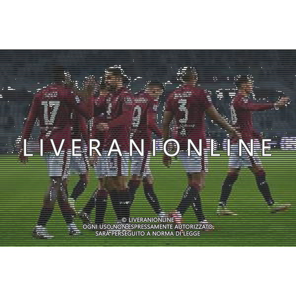 Torino 10.1.2022 Stadio Olimpico Grande Torino ©Alessandro Falzone/Agenzia Aldo Liverani Torino vs Fiorentina Serie A Tim 2021/2022 Nella foto : Esultanza gol di Wilfried Singo ©TVAF Falzone/AGENZIA ALDO LIVERANI SAS