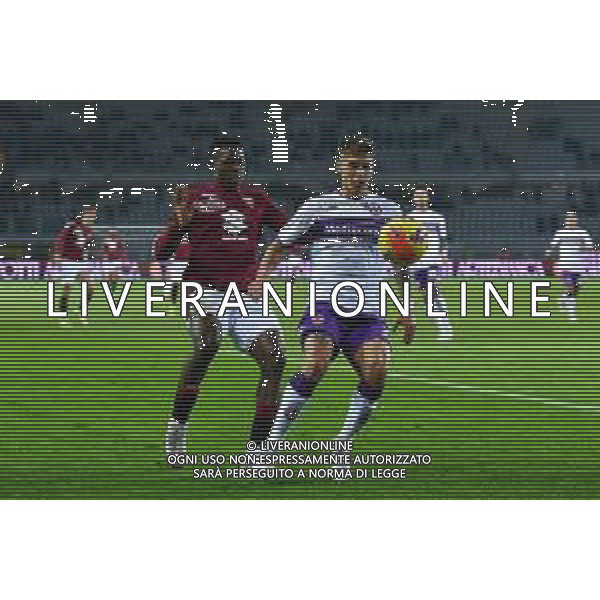 Torino 10.1.2022 Stadio Olimpico Grande Torino ©Alessandro Falzone/Agenzia Aldo Liverani Torino vs Fiorentina Serie A Tim 2021/2022 Nella foto : Lucas Martinez Quarta-Wilfried Singo ©TVAF Falzone/AGENZIA ALDO LIVERANI SAS