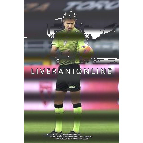Torino 10.1.2022 Stadio Olimpico Grande Torino ©Alessandro Falzone/Agenzia Aldo Liverani Torino vs Fiorentina Serie A Tim 2021/2022 Nella foto : Livio Marinelli arbitro ©TVAF Falzone/AGENZIA ALDO LIVERANI SAS