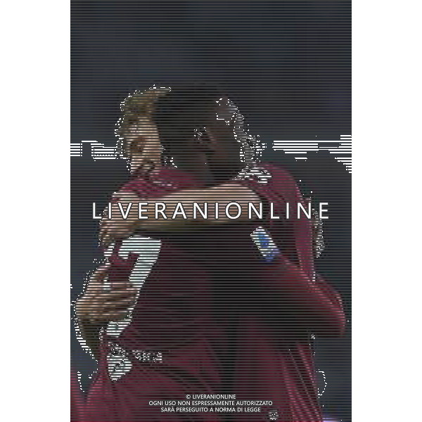 Torino 10.1.2022 Stadio Olimpico Grande Torino ©Alessandro Falzone/Agenzia Aldo Liverani Torino vs Fiorentina Serie A Tim 2021/2022 Nella foto : Esultanza gol di Wilfried Singo con Mergim Vojvoda ©TVAF Falzone/AGENZIA ALDO LIVERANI SAS