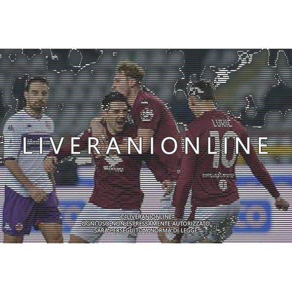 Torino 10.1.2022 Stadio Olimpico Grande Torino ©Alessandro Falzone/Agenzia Aldo Liverani Torino vs Fiorentina Serie A Tim 2021/2022 Nella foto : Esultanza gol di Josip Brekalo ©TVAF Falzone/AGENZIA ALDO LIVERANI SAS