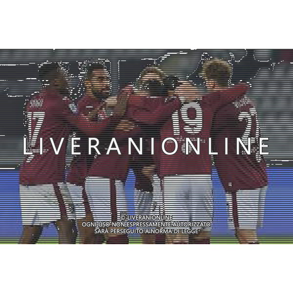 Torino 10.1.2022 Stadio Olimpico Grande Torino ©Alessandro Falzone/Agenzia Aldo Liverani Torino vs Fiorentina Serie A Tim 2021/2022 Nella foto : Esultanza gol di Josip Brekalo ©TVAF Falzone/AGENZIA ALDO LIVERANI SAS