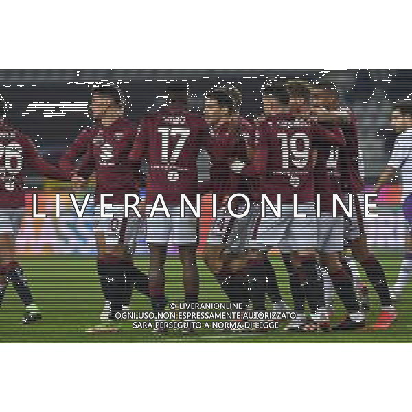 Torino 10.1.2022 Stadio Olimpico Grande Torino ©Alessandro Falzone/Agenzia Aldo Liverani Torino vs Fiorentina Serie A Tim 2021/2022 Nella foto : Esultanza gol di Josip Brekalo ©TVAF Falzone/AGENZIA ALDO LIVERANI SAS