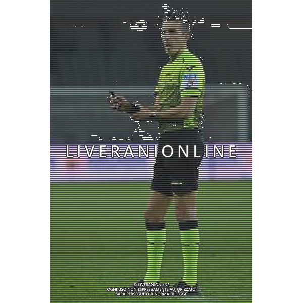 Torino 10.1.2022 Stadio Olimpico Grande Torino ©Alessandro Falzone/Agenzia Aldo Liverani Torino vs Fiorentina Serie A Tim 2021/2022 Nella foto : Livio Marinelli arbitro ©TVAF Falzone/AGENZIA ALDO LIVERANI SAS