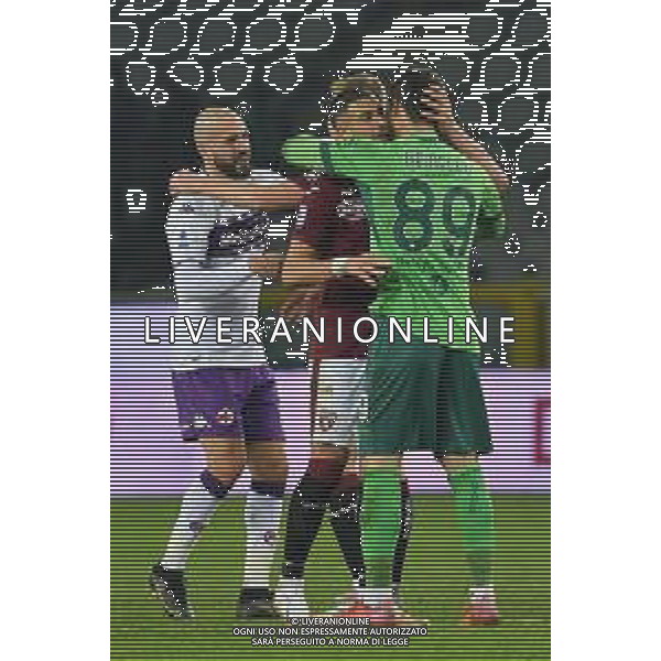 Torino 10.1.2022 Stadio Olimpico Grande Torino ©Alessandro Falzone/Agenzia Aldo Liverani Torino vs Fiorentina Serie A Tim 2021/2022 Nella foto : esultanza, Festeggiamenti di fine Partita nei confronti di Luca Gemello ©TVAF Falzone/AGENZIA ALDO LIVERANI SAS