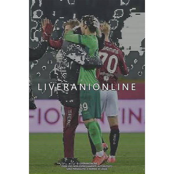 Torino 10.1.2022 Stadio Olimpico Grande Torino ©Alessandro Falzone/Agenzia Aldo Liverani Torino vs Fiorentina Serie A Tim 2021/2022 Nella foto : esultanza, Festeggiamenti di fine Partita nei confronti di Luca Gemello ©TVAF Falzone/AGENZIA ALDO LIVERANI SAS