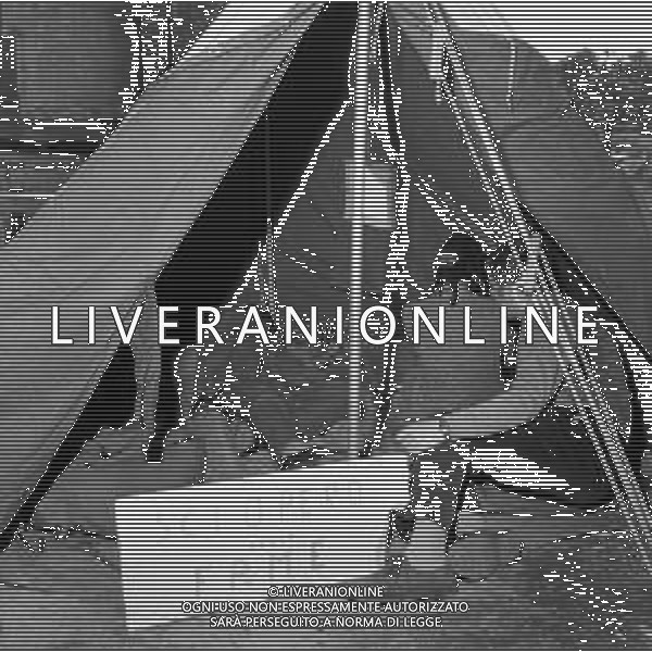Manifestazioni di protesta a carattere sociale con sciopero della fame e contestazioni contro la 19ma Edizione del Festival di Sanremo Gennaio 1969 - RETROSPETTIVA. ©Archivio Giovanni Liverani/AGENZIA ALDO LIVERANI SAS