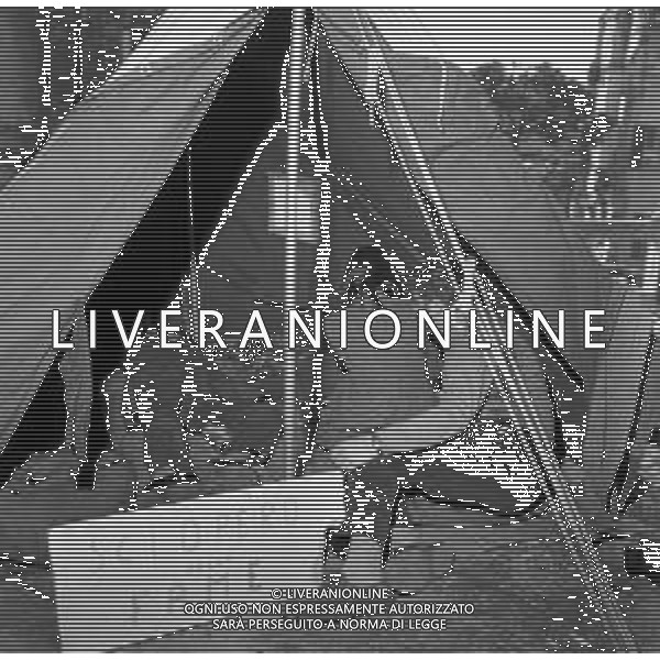 Manifestazioni di protesta a carattere sociale con sciopero della fame e contestazioni contro la 19ma Edizione del Festival di Sanremo Gennaio 1969 - RETROSPETTIVA. ©Archivio Giovanni Liverani/AGENZIA ALDO LIVERANI SAS
