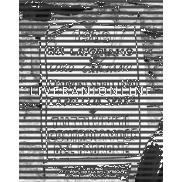 Manifestazioni di protesta a carattere sociale con sciopero della fame e contestazioni contro la 19ma Edizione del Festival di Sanremo Gennaio 1969 - RETROSPETTIVA. ©Archivio Giovanni Liverani/AGENZIA ALDO LIVERANI SAS