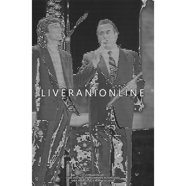 CLAUDIO CECCHETTO CANTANTE E CONDUTTORE TELEVISIVO - RETROSPETTIVA nella foto CON VITTORIO SALVETTI AL FESTIVALBAR NEL 1987 ©Archivio/AGENZIA ALDO LIVERANI SAS