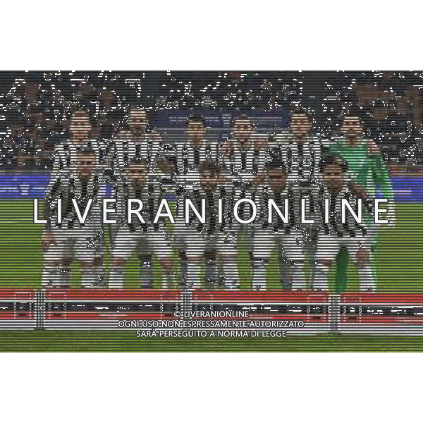 Milano 12.01.2022 Stadio Giuseppe Meazza ©Alessandro Falzone/Agenzia Aldo Liverani Inter vs Juventus Supercoppa Frecciarossa Nella foto : Formazione Juventus ©TVAF Falzone/AGENZIA ALDO LIVERANI SAS