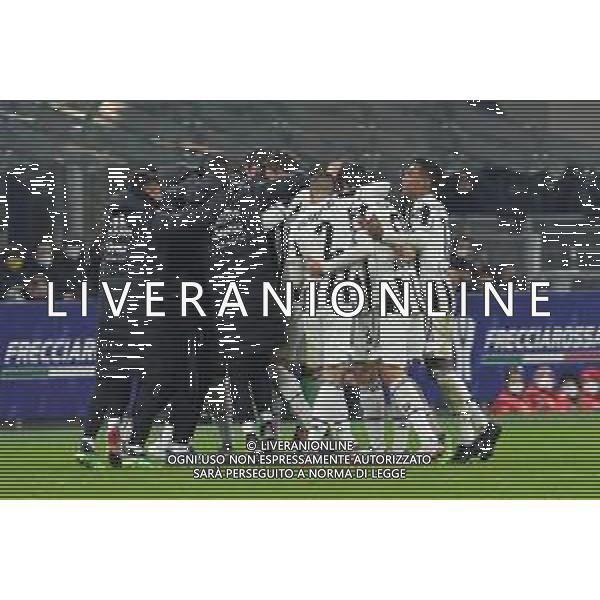Milano 12.01.2022 Stadio Giuseppe Meazza ©Alessandro Falzone/Agenzia Aldo Liverani Inter vs Juventus Supercoppa Frecciarossa Nella foto : ESULTANZA GOL DI MCKENNIE WESTON ©FALZONE/AGENZIA ALDO LIVERANI SAS