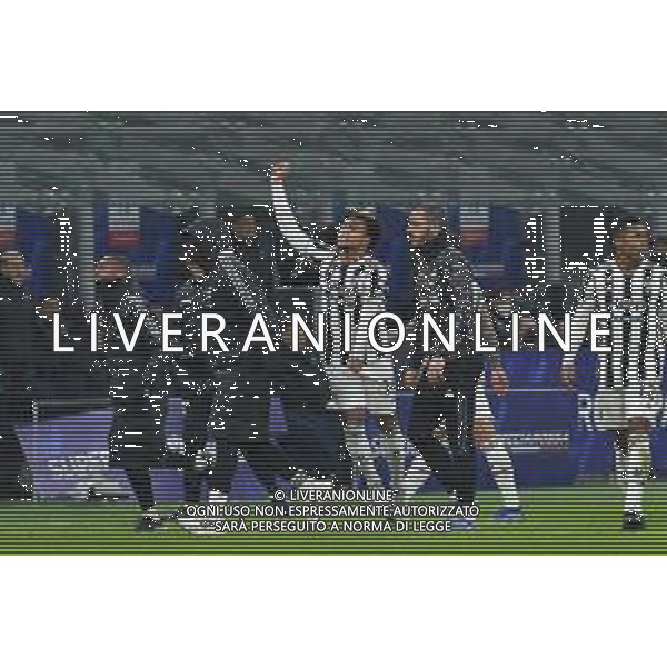 Milano 12.01.2022 Stadio Giuseppe Meazza ©Alessandro Falzone/Agenzia Aldo Liverani Inter vs Juventus Supercoppa Frecciarossa Nella foto : ESULTANZA GOL DI MCKENNIE WESTON ©FALZONE/AGENZIA ALDO LIVERANI SAS
