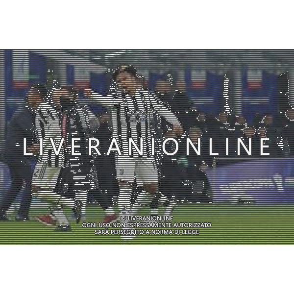 Milano 12.01.2022 Stadio Giuseppe Meazza ©Alessandro Falzone/Agenzia Aldo Liverani Inter vs Juventus Supercoppa Frecciarossa Nella foto : ESULTANZA GOL DI MCKENNIE WESTON ©FALZONE/AGENZIA ALDO LIVERANI SAS