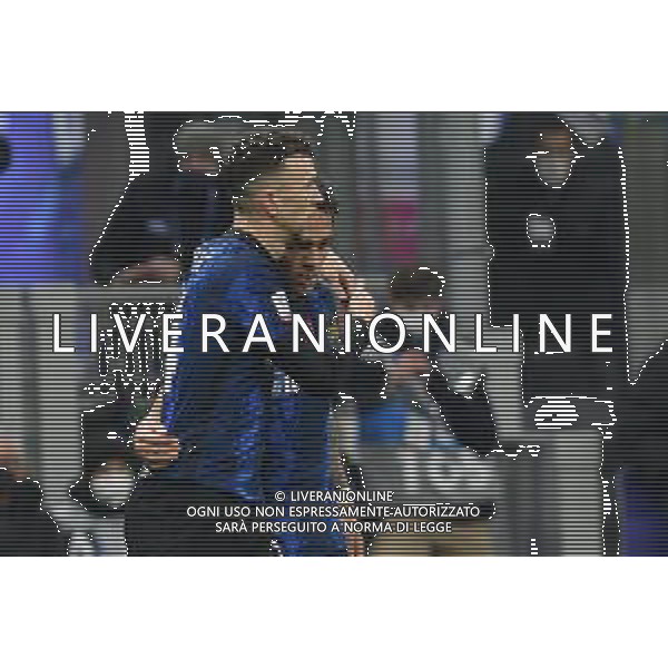 Milano 12.01.2022 Stadio Giuseppe Meazza ©Alessandro Falzone/Agenzia Aldo Liverani Inter vs Juventus Supercoppa Frecciarossa Nella foto : ESULTANZA GOL DI LAUTARO MARTINEZ ©falzone/AGENZIA ALDO LIVERANI SAS