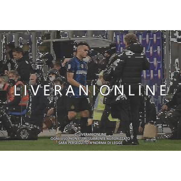 Lautaro Martinez (Inter) contrariato dopo la sostituzione Inter vs Juventus Finale Supercoppa Frecciarossa Milano 12-01-2022 Stadio Giuseppe Meazza - San Siro foto Roberto Garavaglia/ag. Aldo Liverani sas /AGENZIA ALDO LIVERANI SAS