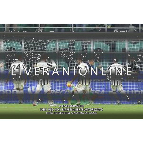 Milano 12.01.2022 Stadio Giuseppe Meazza ©Alessandro Falzone/Agenzia Aldo Liverani Inter vs Juventus Supercoppa Frecciarossa Nella foto : Esultanza dopo il Gol di alexis Sanchez al 120\' (supplementari) ©Falzone/AGENZIA ALDO LIVERANI SAS