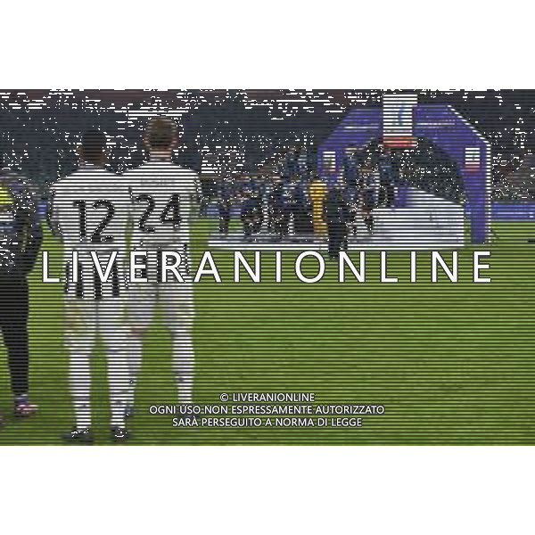 Milano 12.01.2022 Stadio Giuseppe Meazza ©Alessandro Falzone/Agenzia Aldo Liverani Inter vs Juventus Supercoppa Frecciarossa Nella foto : Delusione Juventus