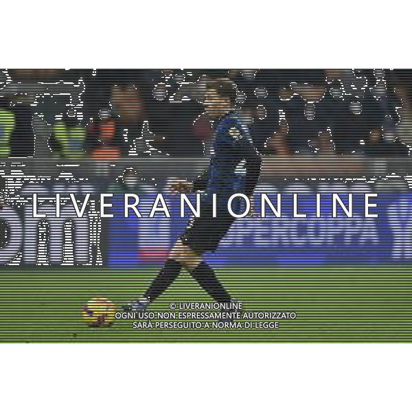 Nicolo\' Barella (Inter) Inter vs Juventus Finale Supercoppa Frecciarossa Milano 12-01-2022 Stadio Giuseppe Meazza - San Siro foto Roberto Garavaglia/ag. Aldo Liverani sas /AGENZIA ALDO LIVERANI SAS