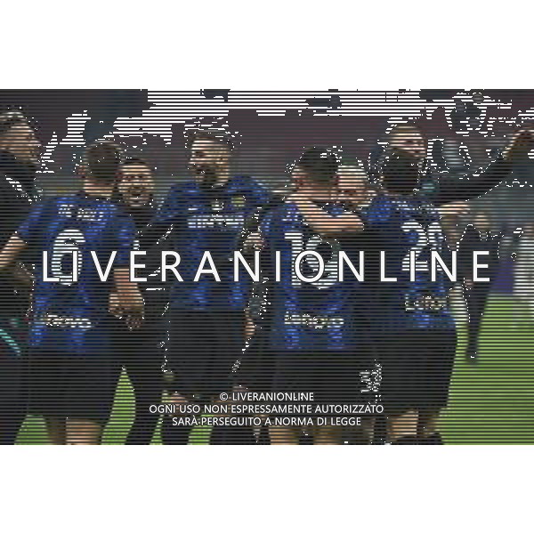 esultanza finale Inter Inter vs Juventus Finale Supercoppa Frecciarossa Milano 12-01-2022 Stadio Giuseppe Meazza - San Siro foto Roberto Garavaglia/ag. Aldo Liverani sas /AGENZIA ALDO LIVERANI SAS