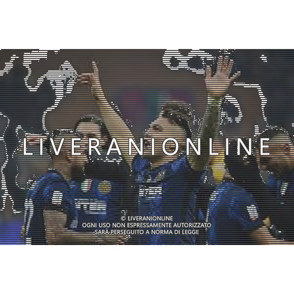 Lautaro Martinez (Inter) esultanza finale Inter vs Juventus Finale Supercoppa Frecciarossa Milano 12-01-2022 Stadio Giuseppe Meazza - San Siro foto Roberto Garavaglia/ag. Aldo Liverani sas /AGENZIA ALDO LIVERANI SAS