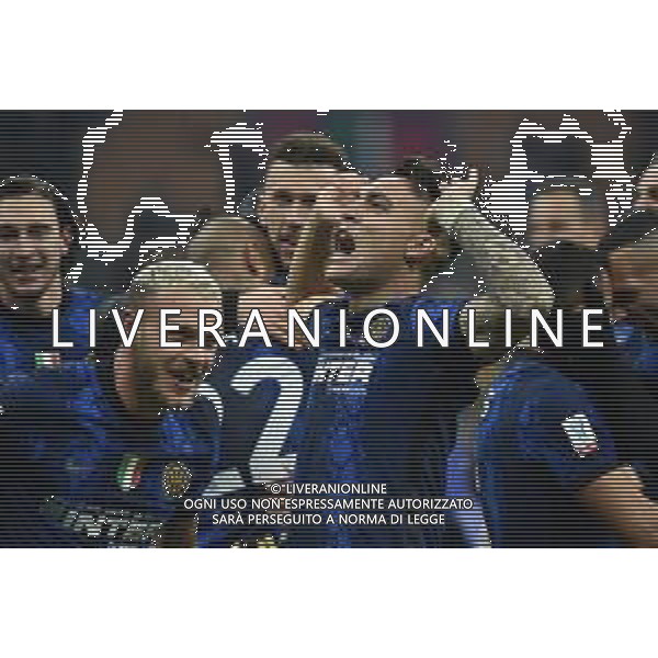 Lautaro Martinez (Inter) esultanza finale Inter vs Juventus Finale Supercoppa Frecciarossa Milano 12-01-2022 Stadio Giuseppe Meazza - San Siro foto Roberto Garavaglia/ag. Aldo Liverani sas /AGENZIA ALDO LIVERANI SAS