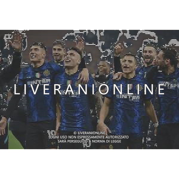 esultanza finale Inter - joaquin correa, lautaro martinez e alexis sanchez Inter vs Juventus Finale Supercoppa Frecciarossa Milano 12-01-2022 Stadio Giuseppe Meazza - San Siro foto Roberto Garavaglia/ag. Aldo Liverani sas /AGENZIA ALDO LIVERANI SAS