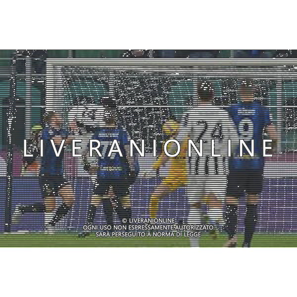 Milano 12.01.2022 Stadio Giuseppe Meazza ©Alessandro Falzone/Agenzia Aldo Liverani Inter vs Juventus Supercoppa Frecciarossa Nella foto : Gol di Weston McKennie