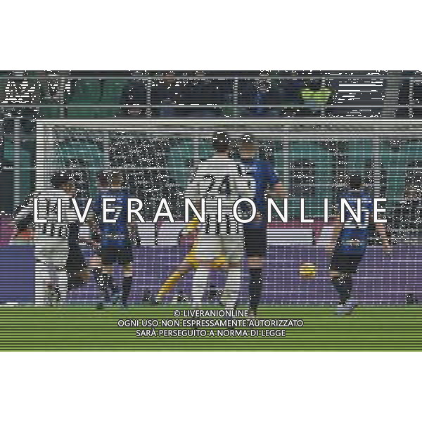 Milano 12.01.2022 Stadio Giuseppe Meazza ©Alessandro Falzone/Agenzia Aldo Liverani Inter vs Juventus Supercoppa Frecciarossa Nella foto : Gol di Weston McKennie