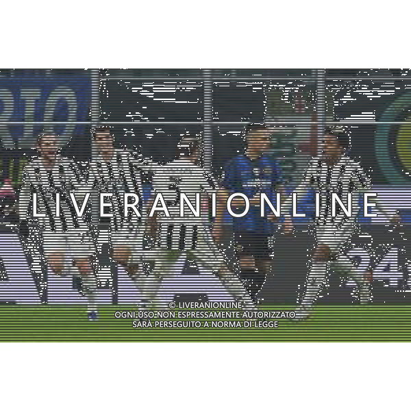 Milano 12.01.2022 Stadio Giuseppe Meazza ©Alessandro Falzone/Agenzia Aldo Liverani Inter vs Juventus Supercoppa Frecciarossa Nella foto : Esultanza gol di Weston McKennie