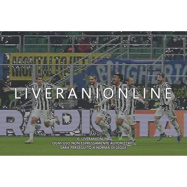Milano 12.01.2022 Stadio Giuseppe Meazza ©Alessandro Falzone/Agenzia Aldo Liverani Inter vs Juventus Supercoppa Frecciarossa Nella foto : Esultanza gol di Weston McKennie