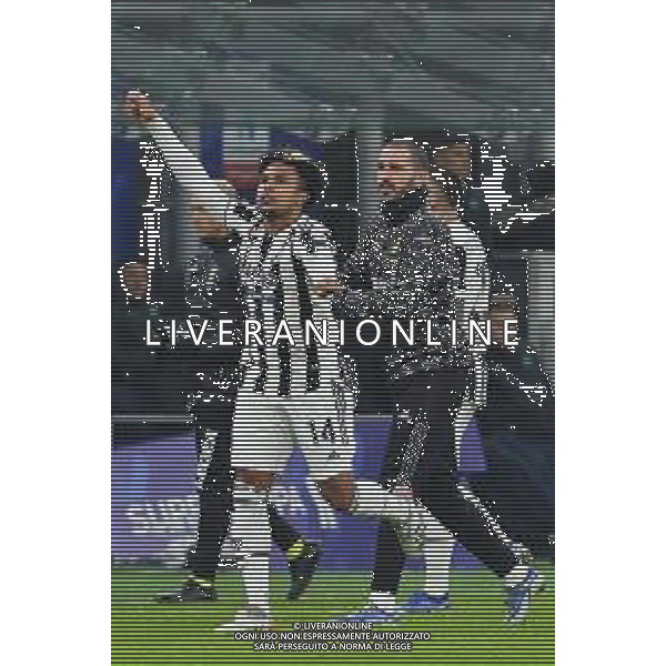 Milano 12.01.2022 Stadio Giuseppe Meazza ©Alessandro Falzone/Agenzia Aldo Liverani Inter vs Juventus Supercoppa Frecciarossa Nella foto : Esultanza gol di Weston McKennie