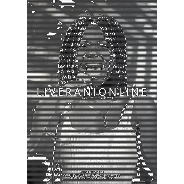 RETROSPETTIVA RANDY CRAWFORD CANTANTE NELLA FOTO RANDY CRAWFORD A SAINT VINCENT NELL\'ANNO 1982 AG ALDO LIVERANI SAS