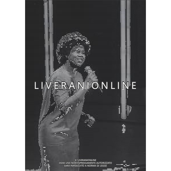 RETROSPETTIVA RANDY CRAWFORD CANTANTE NELLA FOTO RANDY CRAWFORD A MILANO IN RAI NELL\'ANNO 1984 AG ALDO LIVERANI SAS