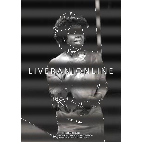 RETROSPETTIVA RANDY CRAWFORD CANTANTE NELLA FOTO RANDY CRAWFORD A MILANO IN RAI NELL\'ANNO 1984 AG ALDO LIVERANI SAS