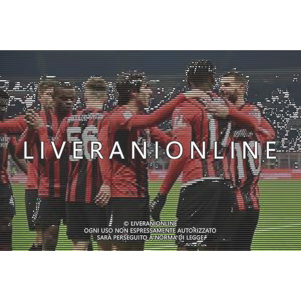 esultanza Milan dopo il gol del 2 a 1 di Rafael Leao Milan vs Genoa Coppa Italia Frecciarossa - ottavi di finale Milano 13-01-2022 Stadio Giuseppe Meazza - San Siro foto Roberto Garavaglia/ag. Aldo Liverani sas /AGENZIA ALDO LIVERANI SAS