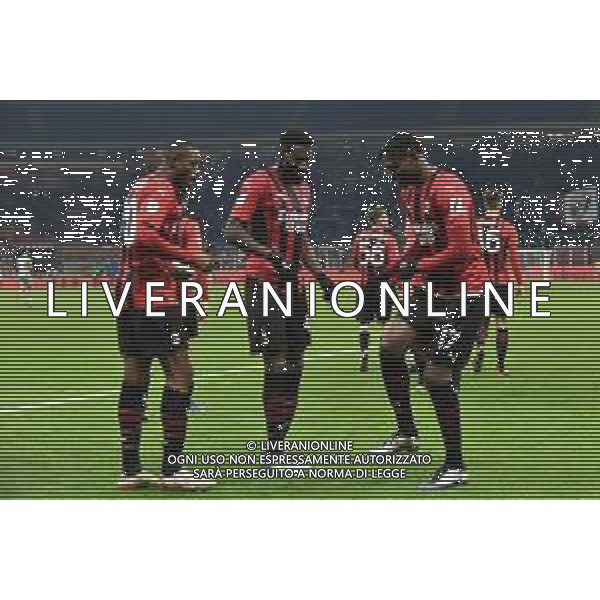 esultanza Milan dopo il gol del 2 a 1 di Rafael Leao Milan vs Genoa Coppa Italia Frecciarossa - ottavi di finale Milano 13-01-2022 Stadio Giuseppe Meazza - San Siro foto Roberto Garavaglia/ag. Aldo Liverani sas /AGENZIA ALDO LIVERANI SAS