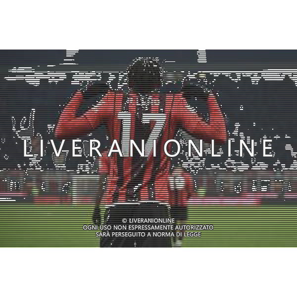 Rafael Leao (Milan) esulta dopo il gol del 2 a 1 Milan vs Genoa Coppa Italia Frecciarossa - ottavi di finale Milano 13-01-2022 Stadio Giuseppe Meazza - San Siro foto Roberto Garavaglia/ag. Aldo Liverani sas /AGENZIA ALDO LIVERANI SAS