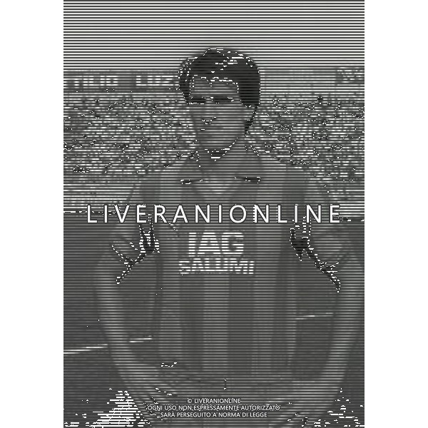 28-09-1986 CREMONA CAMPIONATO DI CALCIO SERIE B CREMONESE-TARANTO 1-0 NELLA FOTO MARIO MONTORFANO AG ALDO LIVERANI SAS