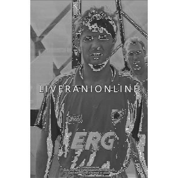 RETROSPETTIVA SINISA MIHAJLOVIC CALCIATORE CON LA MAGLIA DELLA SAMPDORIA CALCIO NEL 1994-1995 © AGENZIA ALDO LIVERANI SAS