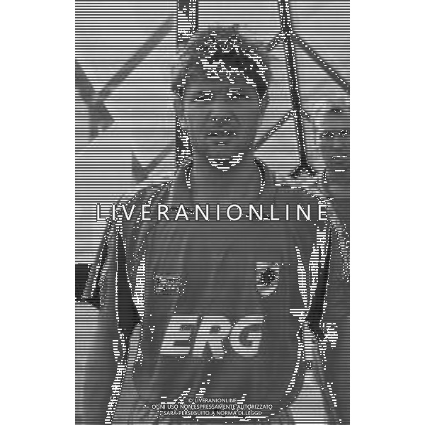 RETROSPETTIVA SINISA MIHAJLOVIC CALCIATORE CON LA MAGLIA DELLA SAMPDORIA CALCIO NEL 1994-1995 © AGENZIA ALDO LIVERANI SAS