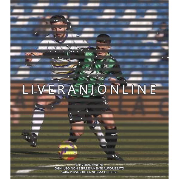 SASSUOLO - HELLAS VERONA CAMPIONATO CALCIO SERIE A TIM 16.01.2022 NELLA FOTO GIACOMO RASPADORI E FEDERICO CECCHERINI ©SANTANDREA/ AGENZIA ALDO LIVERANI SAS