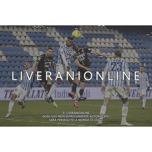 Spal - Benevento Campionato di Calcio Serie BKT 16/01/2022 nella foto: occasione Moncini Gabriele(Benevento Calcio) ©Claudio Zamagni/Agenzia Aldo Liverani during Italian Serie BKT soccer match between Spal and Benevento at Paolo Mazza Stadium in Ferrara on January 16 2022 photo credit by Claudio Zamagni/Aldo Liverani Photo Agency