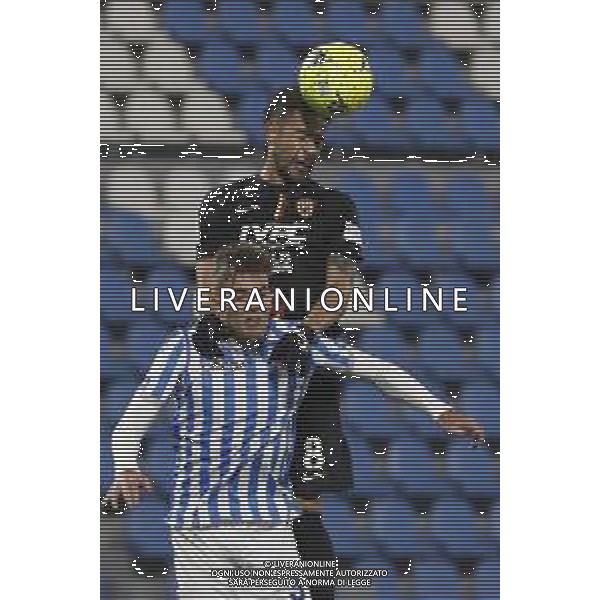 Spal - Benevento Campionato di Calcio Serie BKT 16/01/2022 nella foto: Tello Andres(Benevento Calcio)Alessandro Tripaldelli(spal ferrara) ©Claudio Zamagni/Agenzia Aldo Liverani during Italian Serie BKT soccer match between Spal and Benevento at Paolo Mazza Stadium in Ferrara on January 16 2022 photo credit by Claudio Zamagni/Aldo Liverani Photo Agency