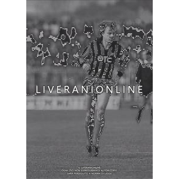 27-01-1985 AREZZO CAMPIONATO DI CALCIO SERIE B AREZZO -PISA 0-1 NELLA FOTO KLAUS BERGGREEN AG ALDO LIVERANI SAS