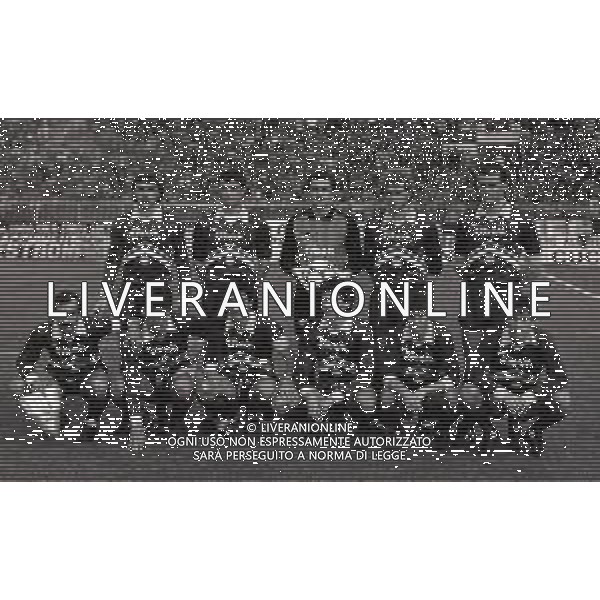 27-01-1985 AREZZO CAMPIONATO DI CALCIO SERIE B AREZZO -PISA 0-1 NELLA FOTO FORMAZIONE AREZZO 1984-1985 AG ALDO LIVERANI SAS