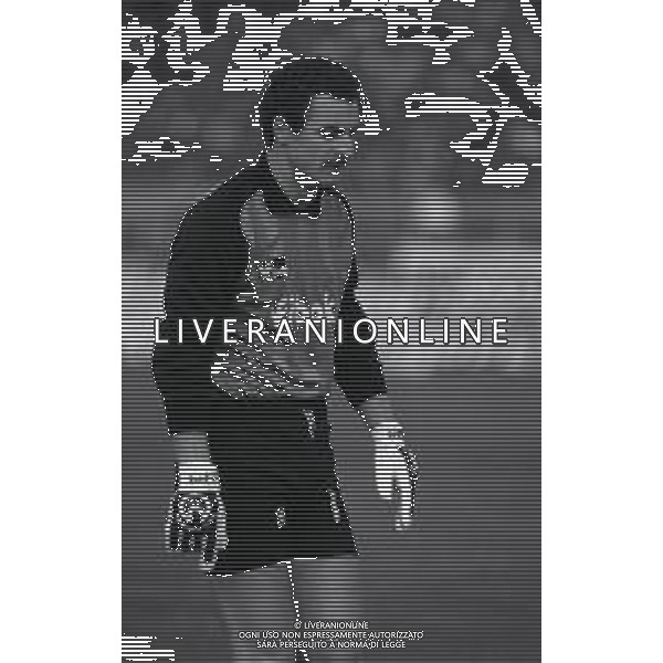 27-01-1985 AREZZO CAMPIONATO DI CALCIO SERIE B AREZZO -PISA 0-1 NELLA FOTO GIUSEPPE PELLICANO\' AG ALDO LIVERANI SAS