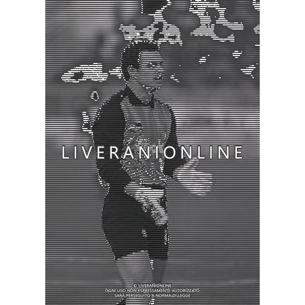 27-01-1985 AREZZO CAMPIONATO DI CALCIO SERIE B AREZZO -PISA 0-1 NELLA FOTO GIUSEPPE PELLICANO\' AG ALDO LIVERANI SAS